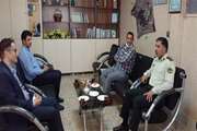 دیدار و گفتگوی رئیس شبکه دامپزشکی شهرستان نطنز با فرمانده انتظامی شهرستان 